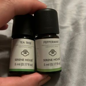 Essential oil set of 2 - tea tree & peppermint